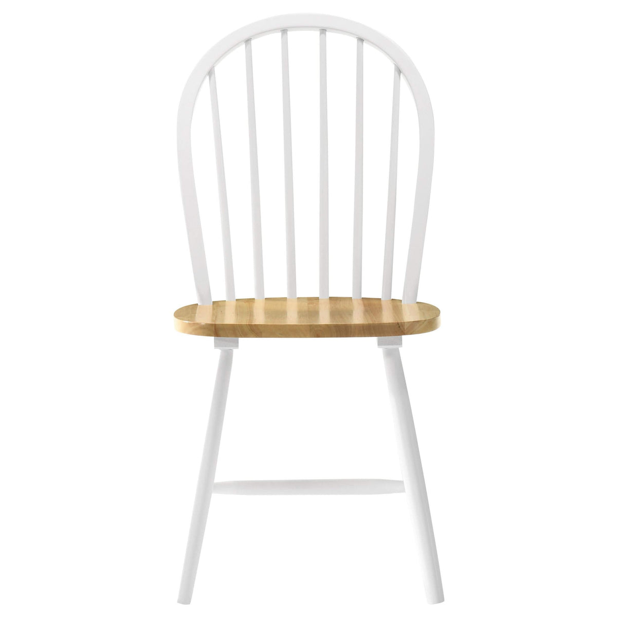 Juego de mesa de comedor rectangular Windsor de 5 piezas Taffee, color blanco