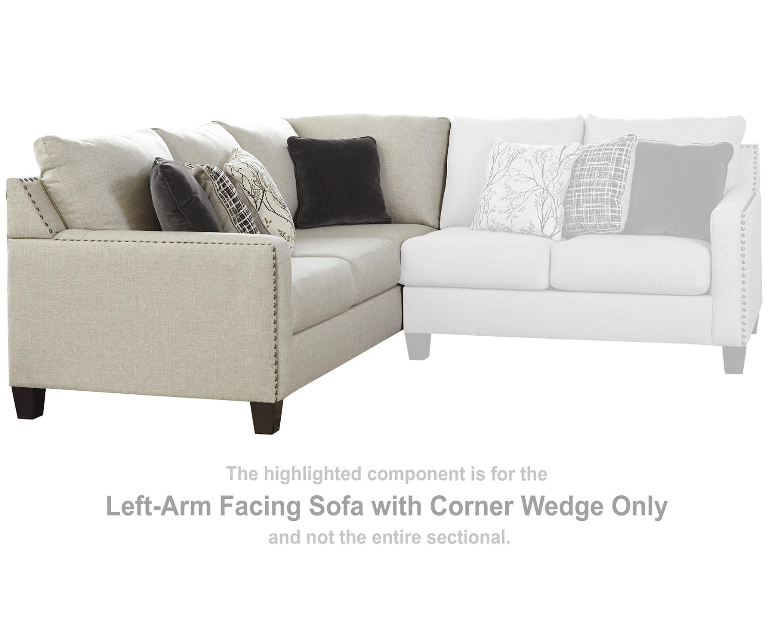 Hallenberg Left-Arm Facing Sofa with Corner Wedge