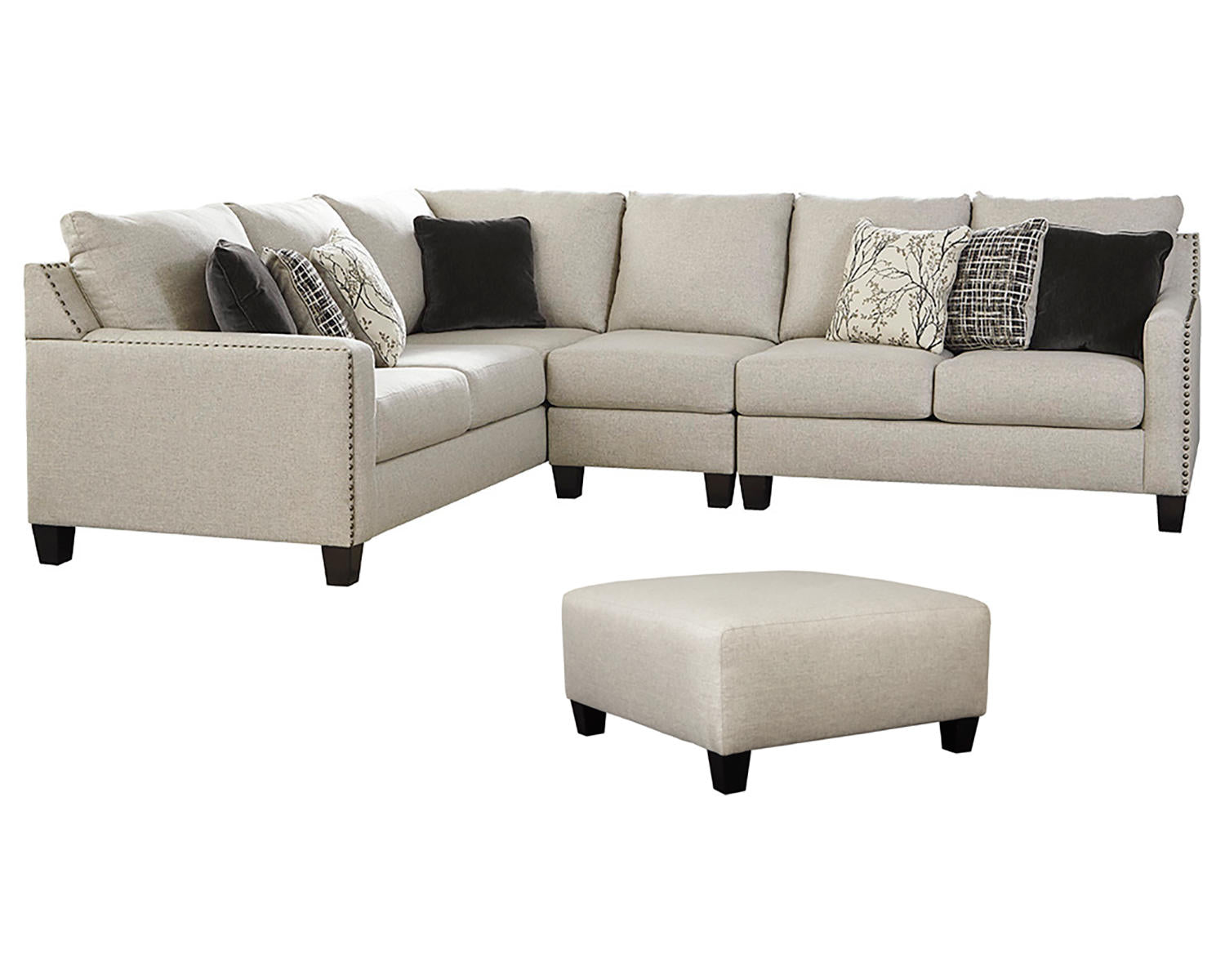 Hallenberg 3-Piece Sectional with Ottoman
