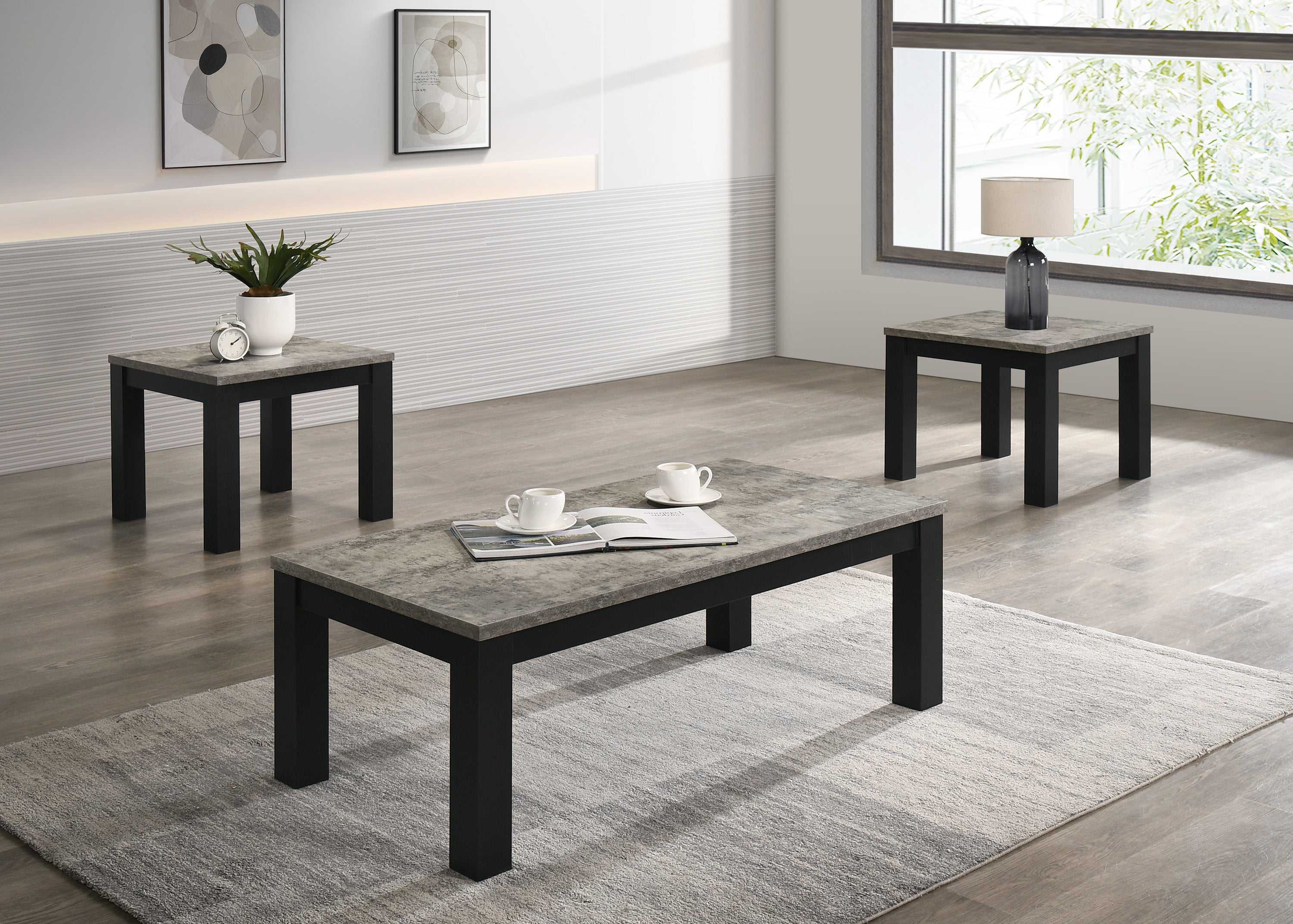 4168SET-GY THEO 3-PK COCKTAIL SET-GREY