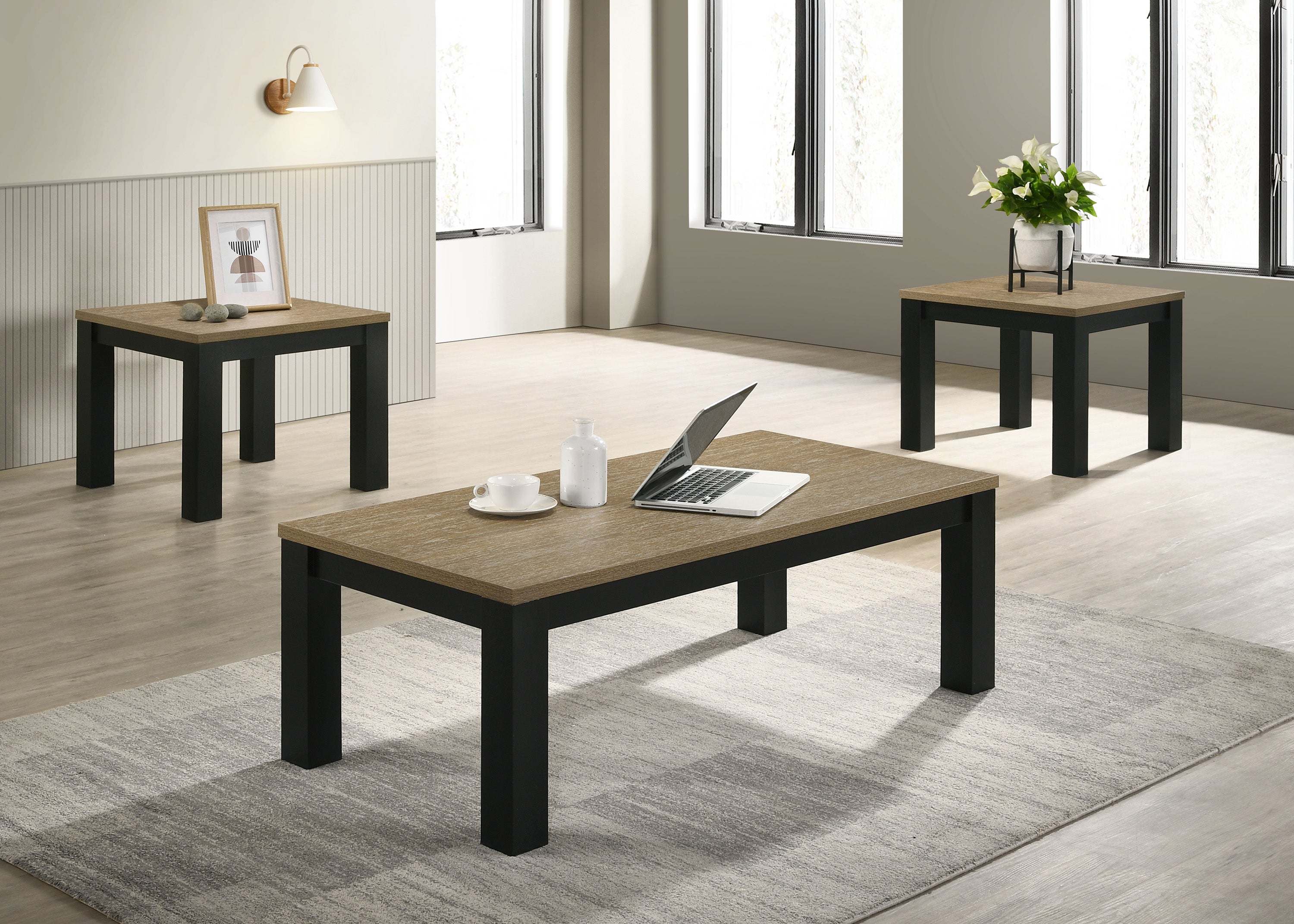 4168SET-NAT THEO 3PK COCKTAIL SET NATURAL