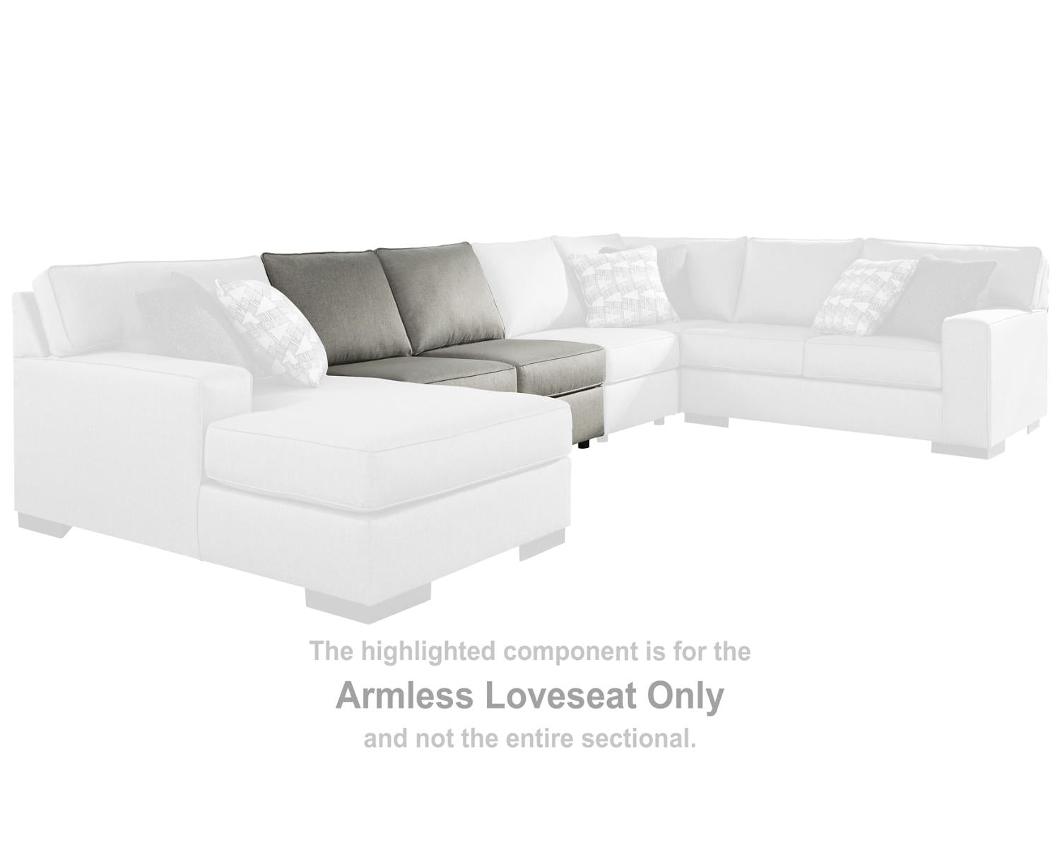 Marsing Nuvella Armless Loveseat
