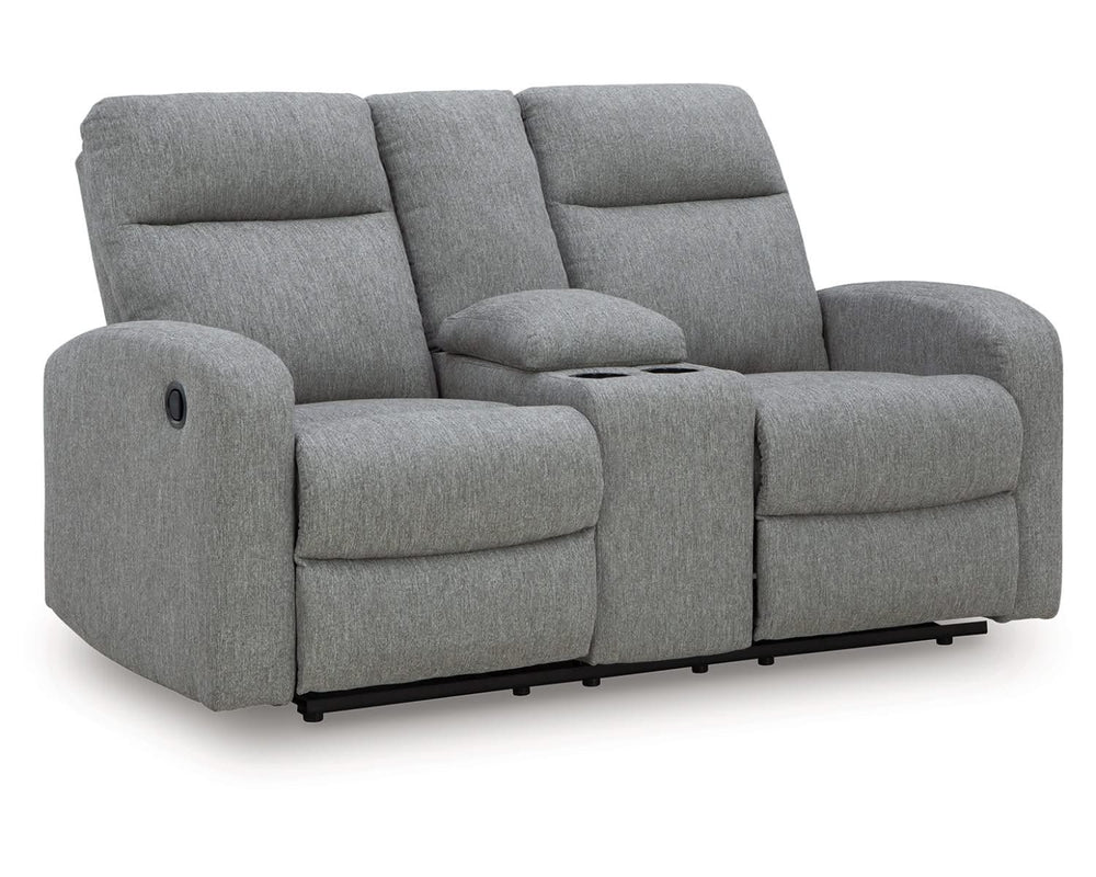 Loveseat reclinable Gauntlet con consola