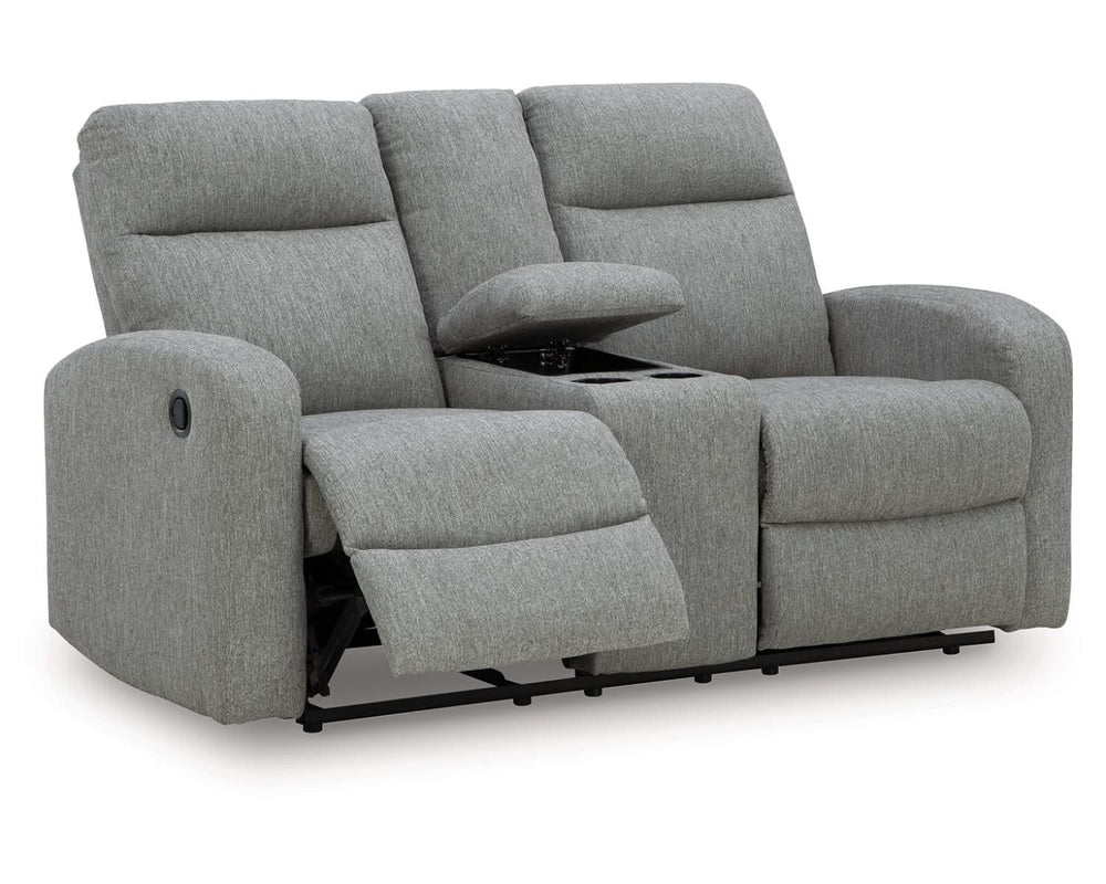 Loveseat reclinable Gauntlet con consola