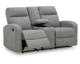 Loveseat reclinable Gauntlet con consola