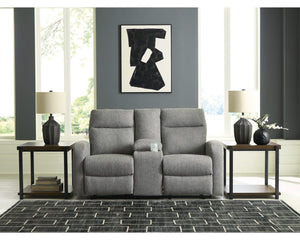 Loveseat reclinable Gauntlet con consola