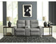 Loveseat reclinable Gauntlet con consola