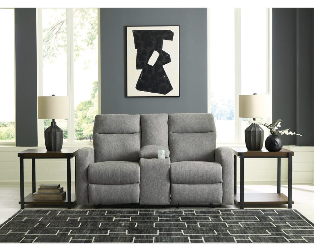 Loveseat reclinable Gauntlet con consola