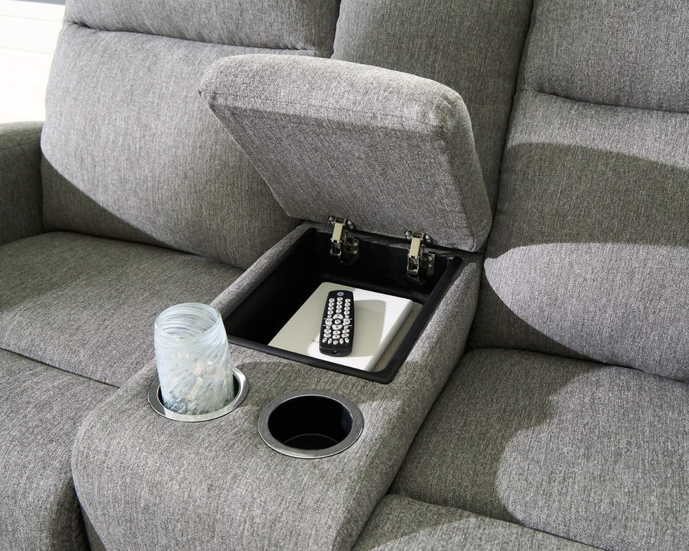 Loveseat reclinable Gauntlet con consola