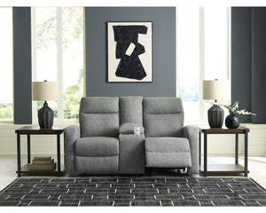Loveseat reclinable Gauntlet con consola