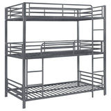 Litera triple de metal Maynard, color bronce