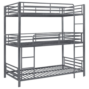 Litera triple de metal Maynard, color bronce