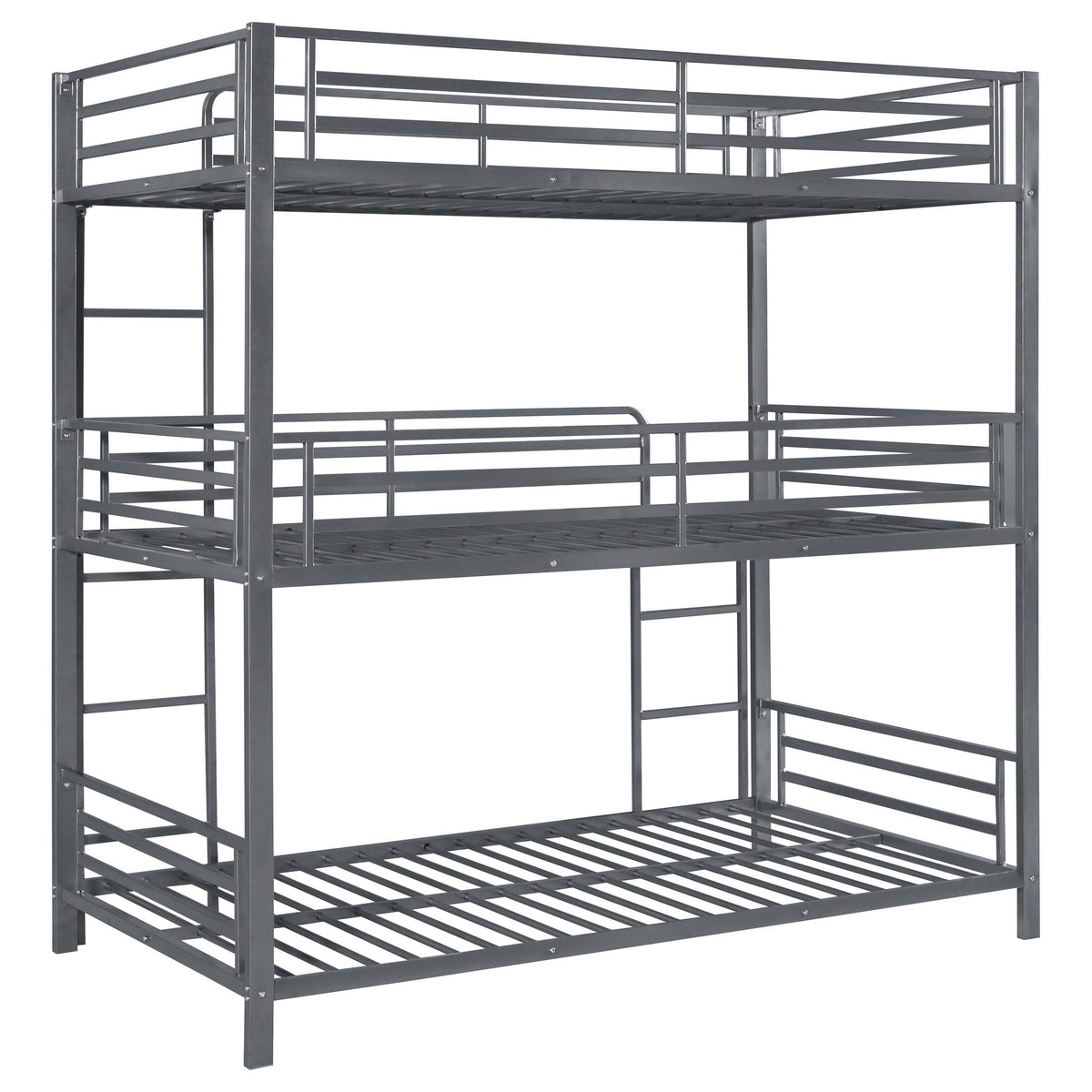Litera triple de metal Maynard, color bronce