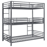 Litera triple de metal Maynard, color bronce