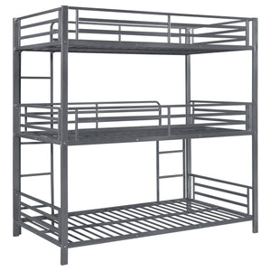 Litera triple de metal Maynard, color bronce