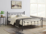 Cama de marco abierto completo de metal Canon color bronce