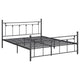 Cama de marco abierto completo de metal Canon color bronce