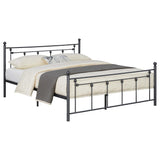 Cama de marco abierto completo de metal Canon color bronce