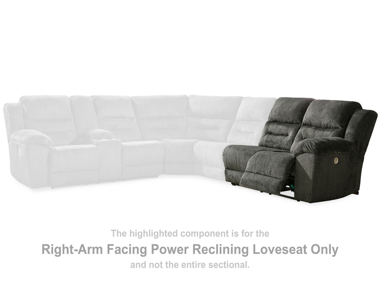Nettington Right-Arm Facing Power Reclining Loveseat
