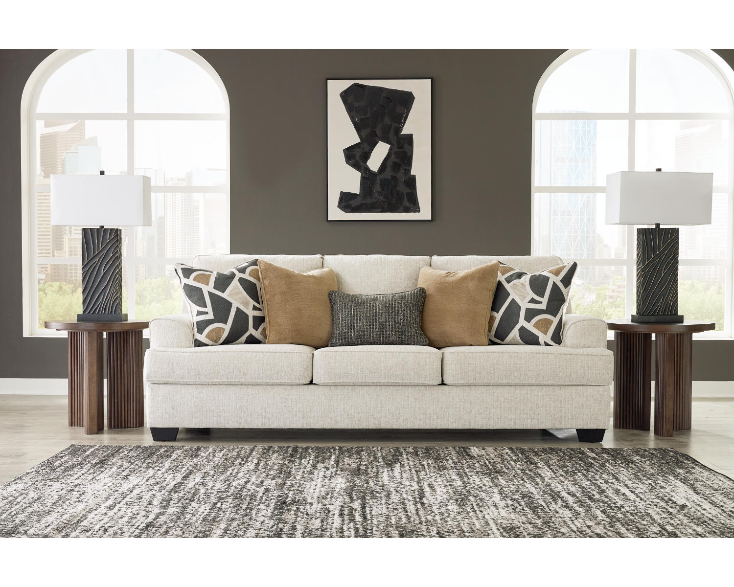 Heartcort Sofa, Loveseat, Oversized Chair and Ottoman