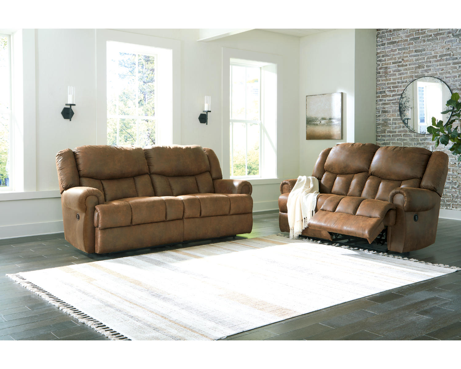 Boothbay Reclining Sofa and Loveseat