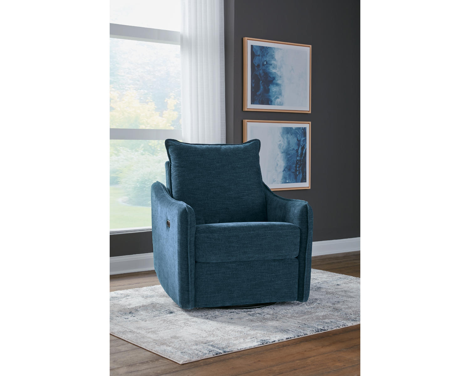 McBurg Swivel Power Recliner