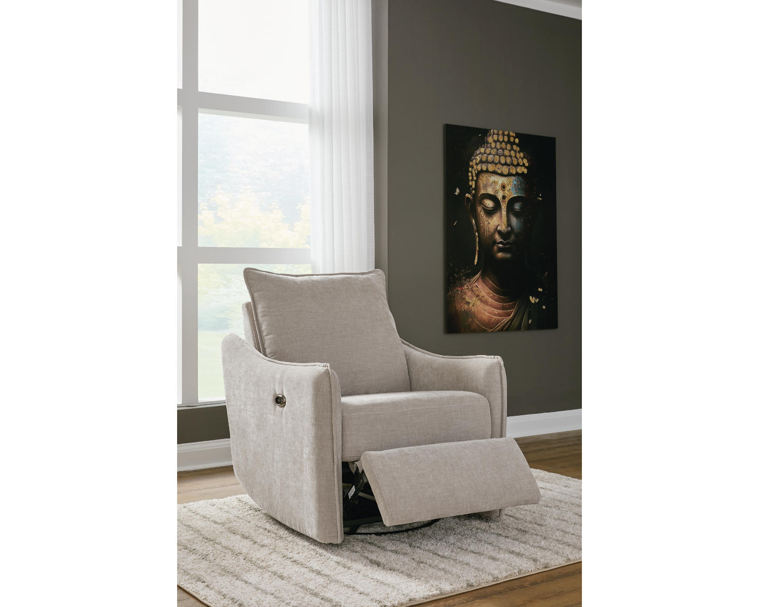 McBurg Swivel Power Recliner