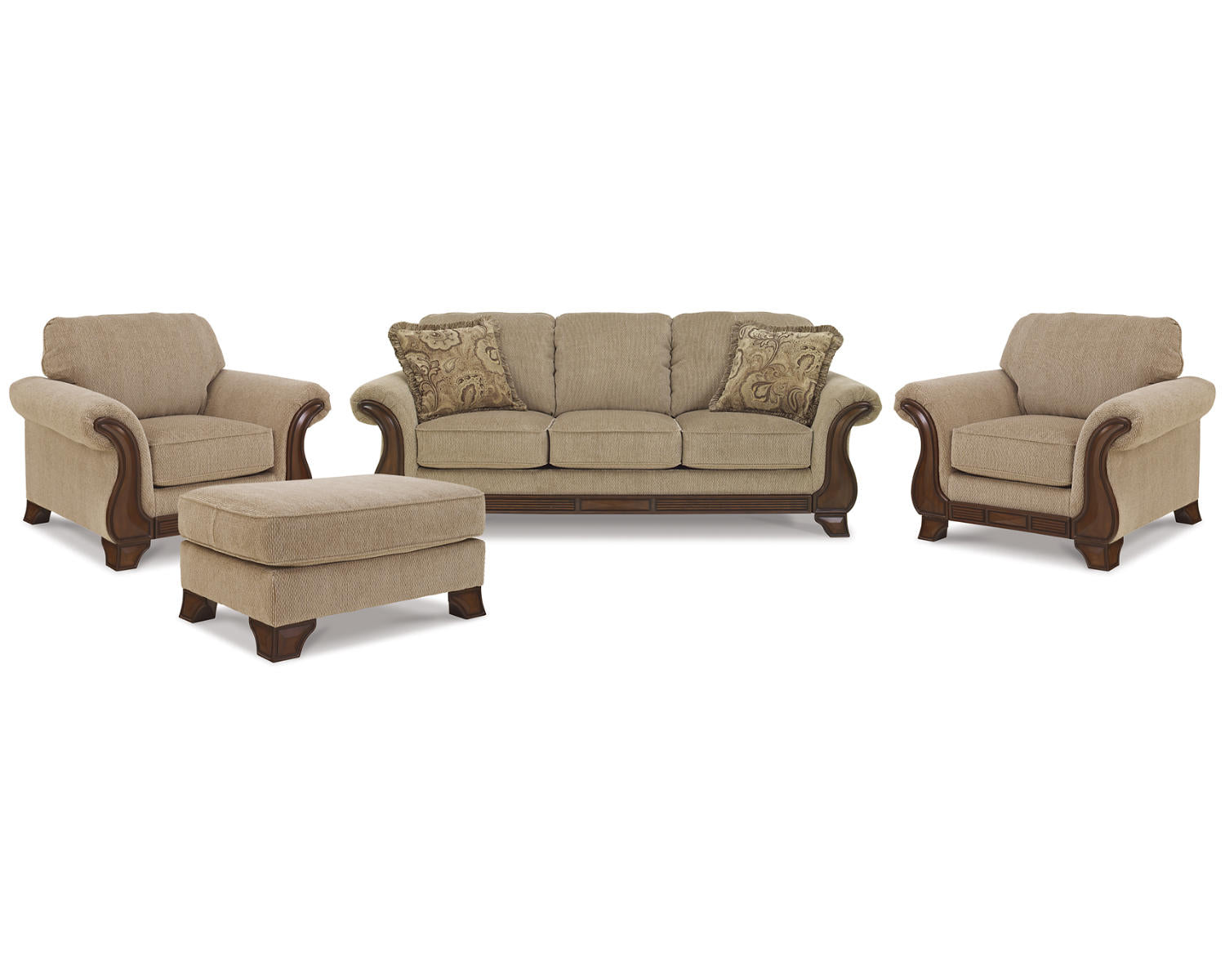 Lanett Sofa, 2 Chairs, and Ottoman