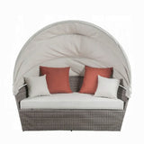Salena Patio Canopy Sofa W/4 Pillows & Ottoman