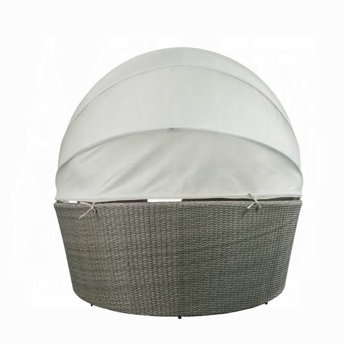 Salena Patio Canopy Sofa W/4 Pillows & Ottoman