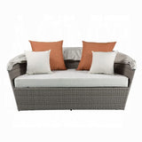 Salena Patio Canopy Sofa W/4 Pillows & Ottoman