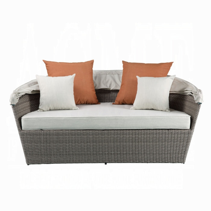Salena Patio Canopy Sofa W/4 Pillows & Ottoman