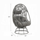 Sillón y mesa auxiliar de patio Hikre