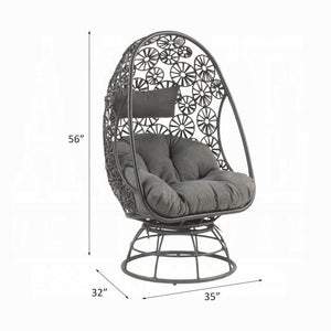 Sillón y mesa auxiliar de patio Hikre
