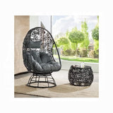 Sillón y mesa auxiliar de patio Hikre