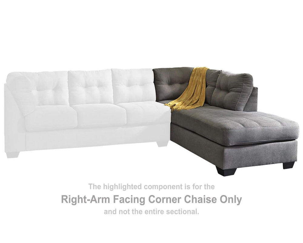 Chaise longue esquinera con brazo derecho Maier