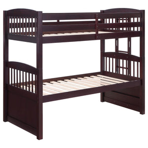 Litera Kensington Twin sobre Twin con cama nido Capuchino