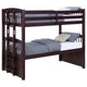 Litera Kensington Twin sobre Twin con cama nido Capuchino