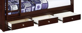 Jasper Twin - Almacenamiento debajo de la cama, color capuchino