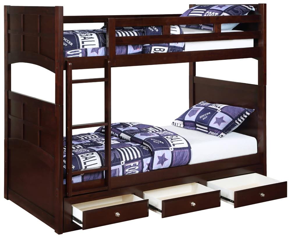 Jasper Twin - Almacenamiento debajo de la cama, color capuchino