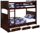 Jasper Twin - Almacenamiento debajo de la cama, color capuchino