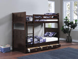 Jasper Twin - Almacenamiento debajo de la cama, color capuchino
