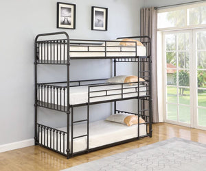 Litera triple Navarino Twin Bronce oscuro