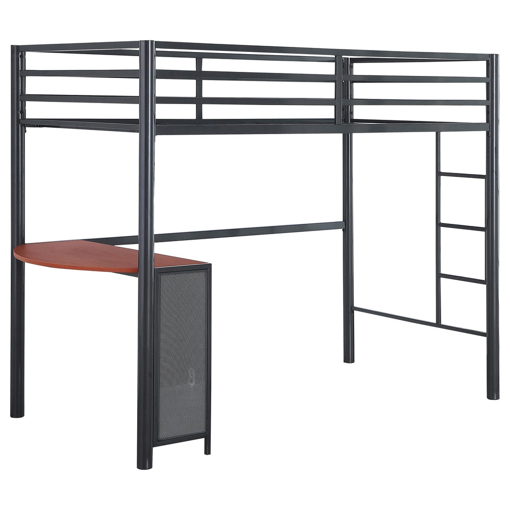 Cama alta Fisher Twin Workstation color bronce