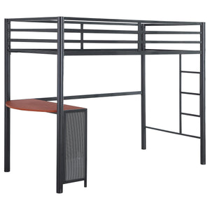 Cama alta Fisher Twin Workstation color bronce