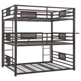 Litera triple de metal Rogen, bronce oscuro