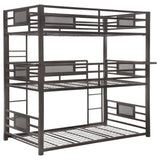 Litera triple de metal Rogen, bronce oscuro