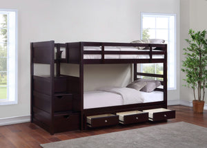 Mueble de almacenamiento de madera Elliott de 3 cajones debajo de la cama, color capuchino