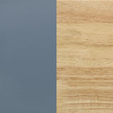 Litera Frankie Wood Twin sobre Twin Azul y Natural