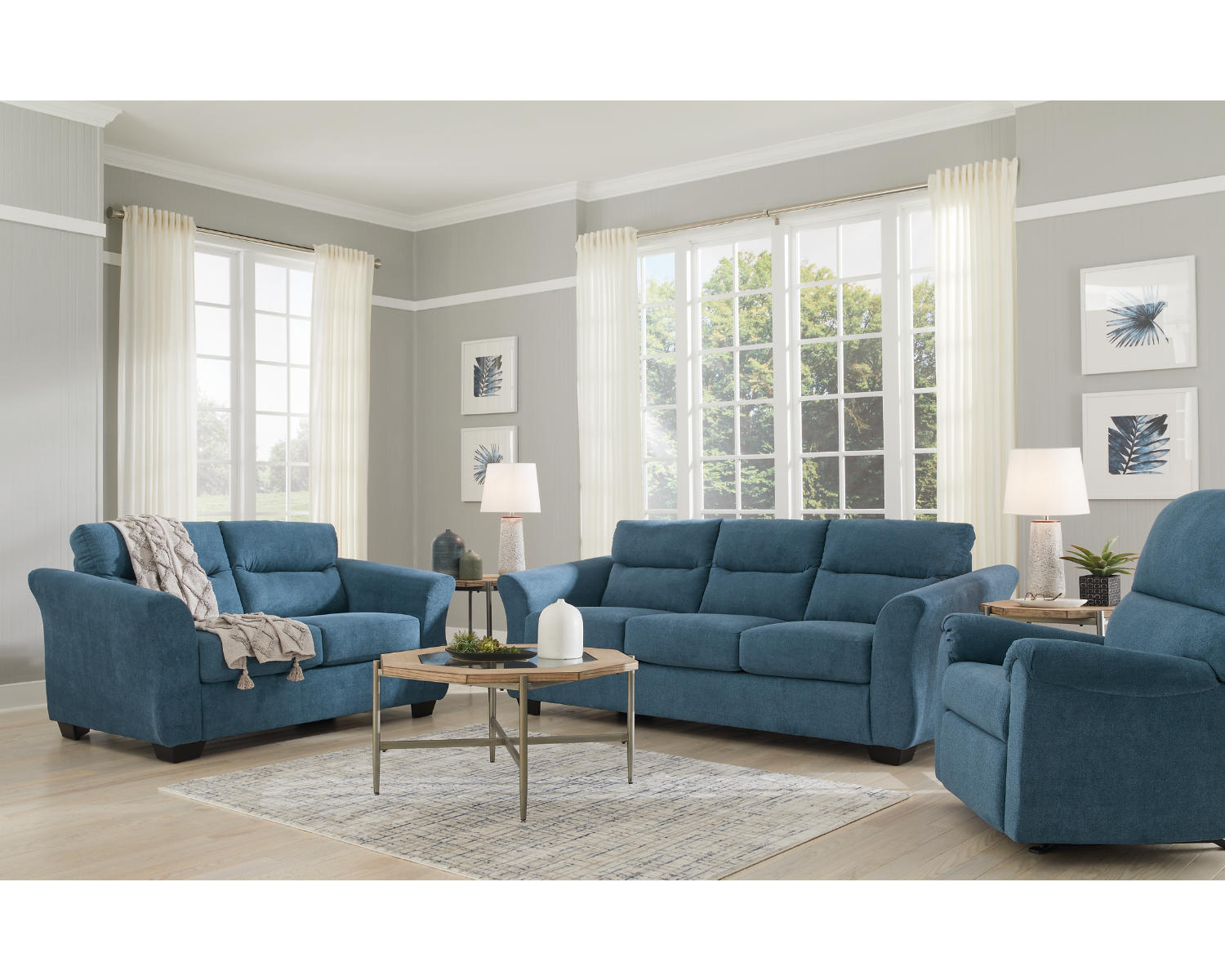 Miravel Sofa, Loveseat and Recliner
